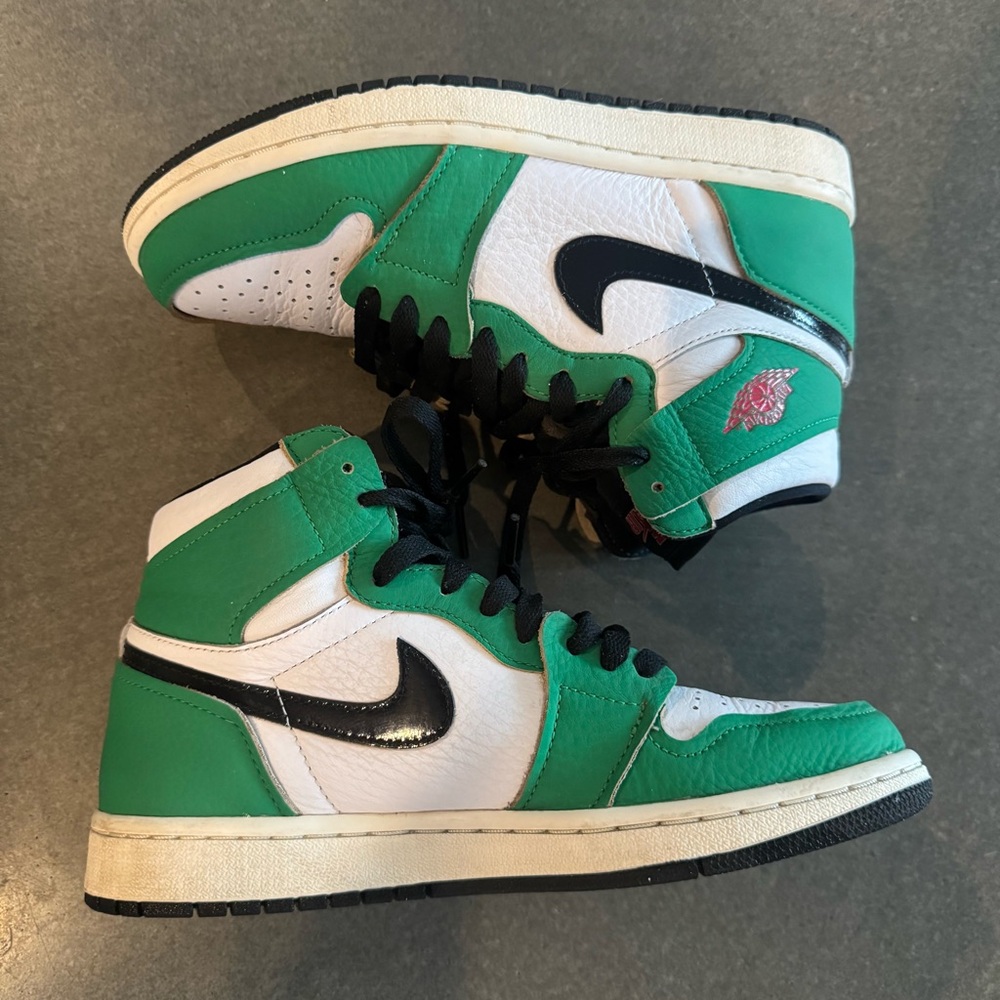 Nike Green and White Athletic Shoes